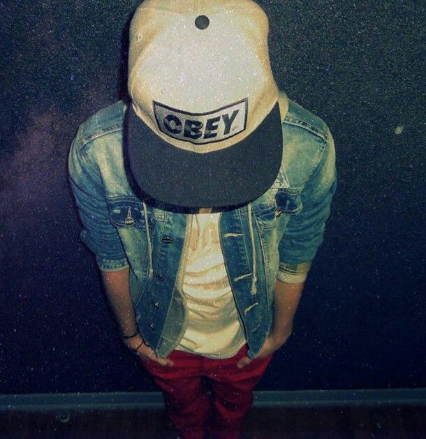 Denim. Red jeans. Snapback. Repeat.